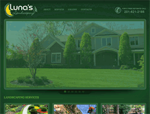 Tablet Screenshot of lunas-landscaping.com